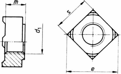 Pièces agricoles - Fasteners - Écrou à souder DIN928 M12x1.75 Acier Kramp