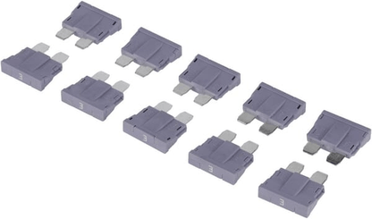 Pièces agricoles - Eclairage - Fuse standard blade 80V 3A violet pack 10x Kramp