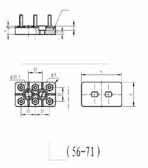 Pièces agricoles - Electricité - Barrette de connexion