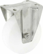 Roue fixe roulement en polyamide Ø125x40mm, Fixation de plaque: 105x85mm Load: 150kg, Ro-Carr