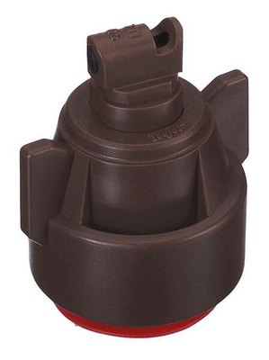 Pièces agricoles - Pièce Pulvérisateur - Buse à injection d'air TTI 110° avec joint et capuchon plastique marron TeeJet
