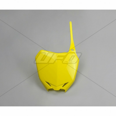 Pièces Quad & Motos - Plastiques - Plaque numéro frontale UFO jaune Suzuki RM85