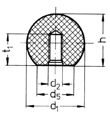 Pièces agricoles - Fasteners - Tête sphérique M6x32mm