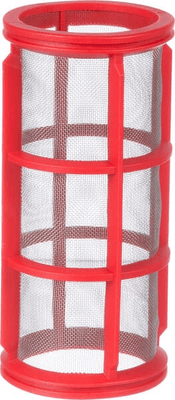 Pièces agricoles - Pièce Pulvérisateur - Cartouche filtrante 32 mesh rouge avec joints toriques