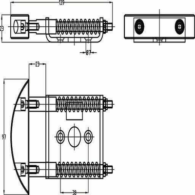 Pièces agricoles - Fasteners - Butoir de porte à ressort