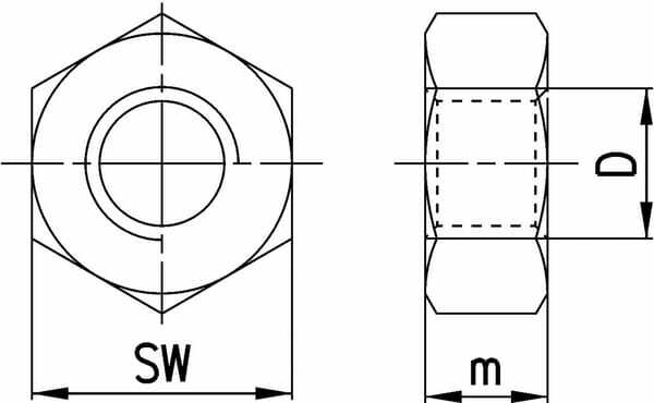 Pièces agricoles - Pièce pneumatique - Contre-écrou de tige de piston