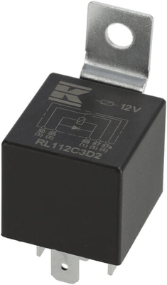 Pièces agricoles - Eclairage - Mini relais 12V, inverseur, 30A/40A, diode, avec support
