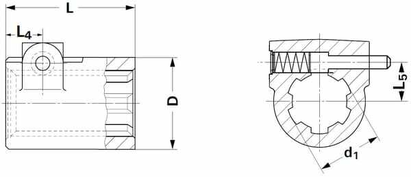 Pièces agricoles - Transmission - Douille profilée