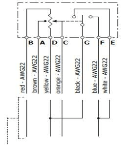 Pièces agricoles - Electricité - Joystick 25-75 % Vdc (R5k)