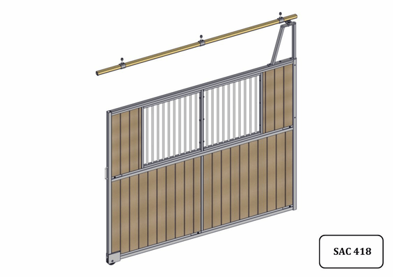 Materiels - Accessoires 200Kg-300Kg - SEPARATION COULISSANTE BARREAUDEE/RESINE L.3M