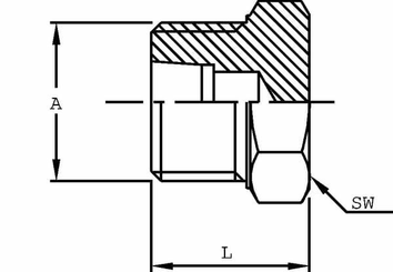 Pièces agricoles - Hydraulique - Bouchon M52X2,0-42L