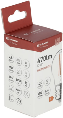 Pièces agricoles - Electricité - Ampoule LED à Filament - Globe G45 E27 4,5W