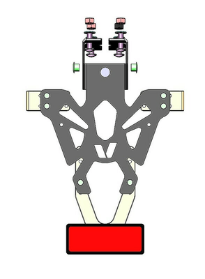 Pièces Quad & Motos - Equipement véhicule - Support de plaque V PARTS noir Kawasaki Z125