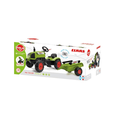 Loisirs - Jouets - Tracteur Claas avec remorque et capot ouvrant