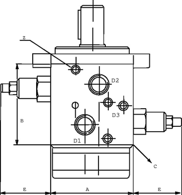 Pièces agricoles - Hydraulique - Soupape d'équilibrage OMS 1/2BSP