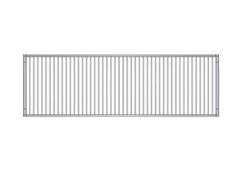 Accessoires et options matériel  - Matériel d'élevage - autre - GRILLE HAUTE DE BOX BARREAUDEE L.3.50M