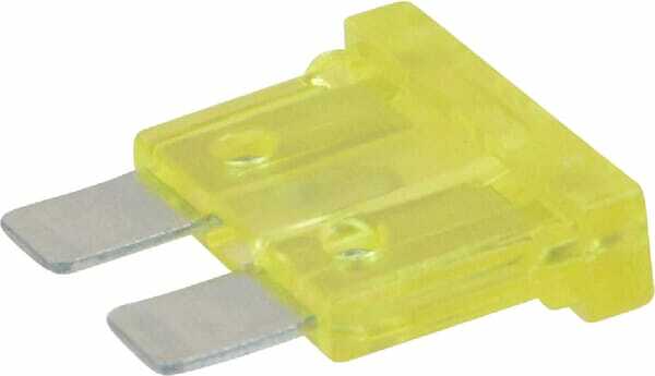 Pièces agricoles - Eclairage - Fusible lame standard 20A longueur 20mm jaune pack 100x iMaXX
