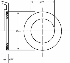 Pièces agricoles - Hydraulique - Bague de centrage LMH403