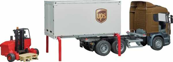 Loisirs - Jouets - Scania UPS + chariot élévateur