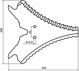 Pièces agricoles - Fenaison & élevage - Couteau d'ensilage Strautmann