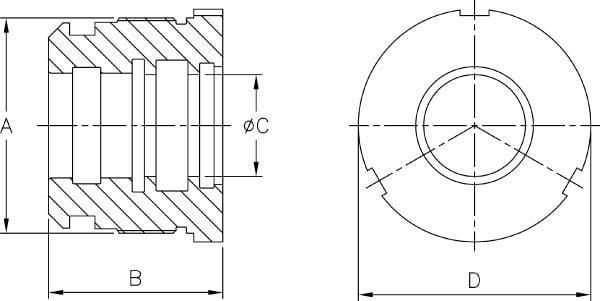 Pièces agricoles - Hydraulique - Ecrou finale DS25/32 70-40
