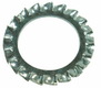 Rondelle frein dentelée M4x8x0,5mm, Acier zingué DIN 6798 Kramp