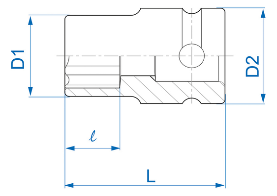 Outils - Outils divers - Douille à choc 1/2" E18
