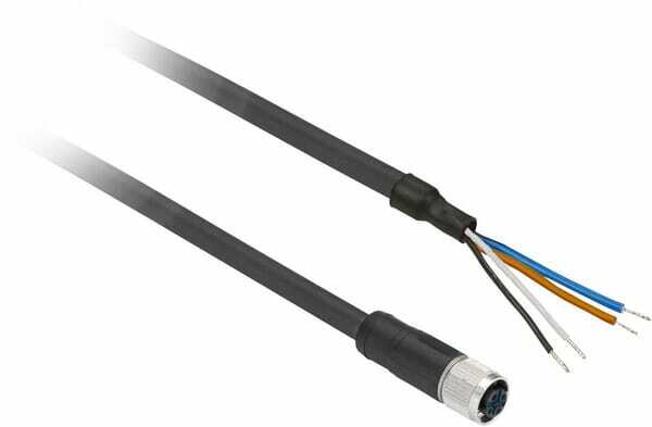 Pièces agricoles - Electricité - Câble+raccord M12 4 broc. 10 m
