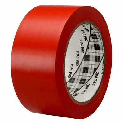 Chimie - Chimie divers - Ruban adhésif vinyle 764, rouge, 2 in x 36 yd