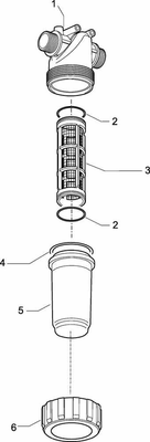 Pièces agricoles - Pièce Pulvérisateur - Filtre de pression 1 1/4" 32M