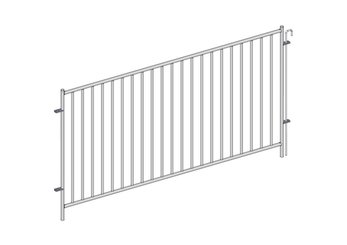 Materiels - Matériel d'élevage - autre - CLAIE CHEVRE VERTICALE H.1.15M L.2M AVEC BROCHE