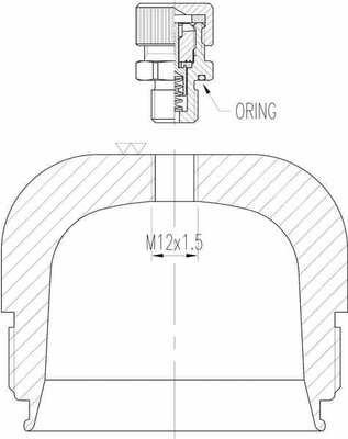 Pièces agricoles - Hydraulique - Soupape de remplissage 5/8 UNF <2008