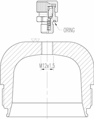 Pièces agricoles - Hydraulique - Soupape de remplissage 5/8 UNF <2008