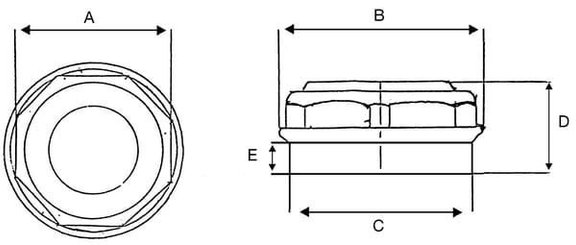 Pièces agricoles - Pièce divers - Wheel cap set M160x2 (x2)