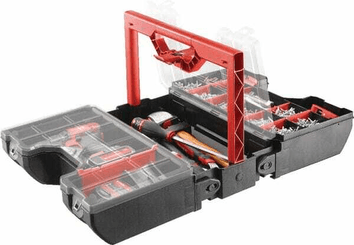 Outils - Outils divers - Boîte à outils 316x426x234mm, noir/rouge