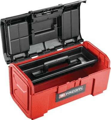 Outils - Outils divers - Boîte à outils 220x394x162mm, capacité 7l, polypropylène noir/rouge;métal, Facom