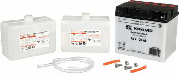 Pièces agricoles - Eclairage - Batterie 12V 30Ah 300A avec pack d'acide Kramp