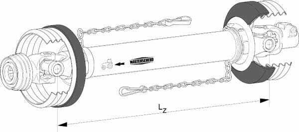 Pièces agricoles - Transmission - Cardan W2500 L: 1010mm, Walterscheid
