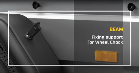 Pièces agricoles - Pièce divers - Support de cale de roue Beam®, simple, pour Origamy® 36
