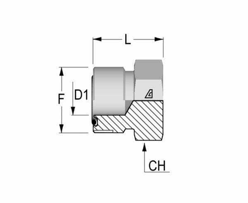 Pièces agricoles - Hydraulique - Cheville MALE ORFS 1"3/16