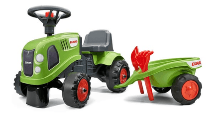 Loisirs - Jouets - Tracteur Claas avec remorque, pelle et rateau
