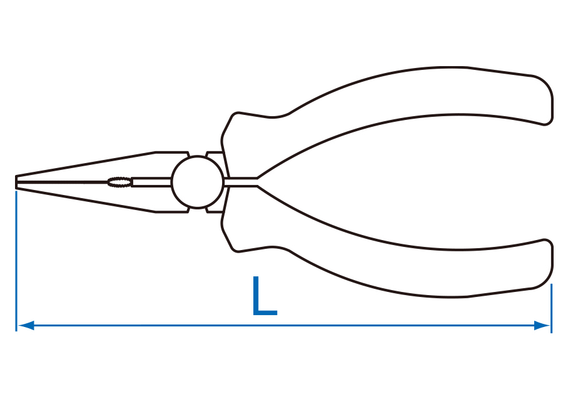 Outils - Outils divers - Blister de mini pince-becs plats 125mm