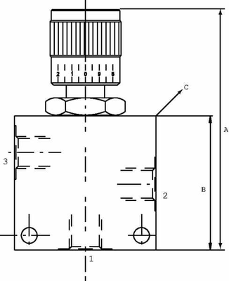 Pièces agricoles - Hydraulique - Régulateur de débit 3 voies
