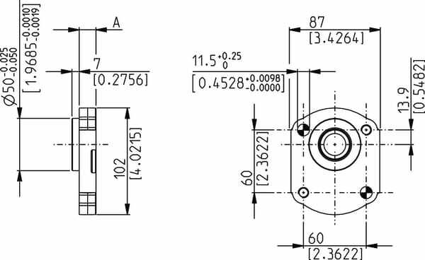 Pièces agricoles - Hydraulique - Bride pour PLP20 / B5-AL