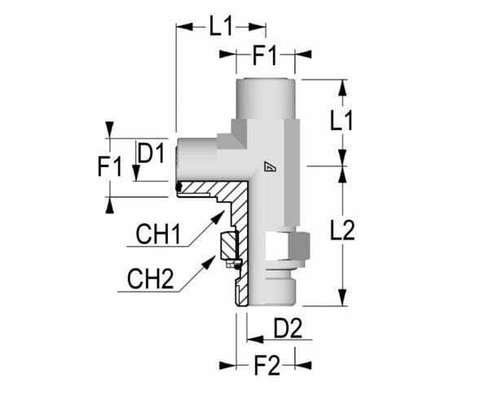 Pièces agricoles - Hydraulique - Raccord ORFS 1" x M22