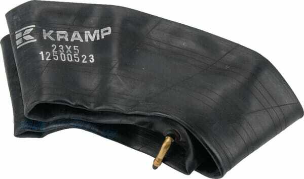 Pièces agricoles - Pièce divers - Chambre à air pour jante de Ø 5", 23x5, valve courbée 90° TR87, Kramp