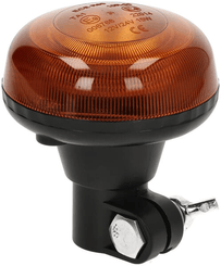 Pièces agricoles - Eclairage - Gyrophare LED, profil bas, 15W, 12-24V, ambre, pôle din, Ø 86mm x97mm