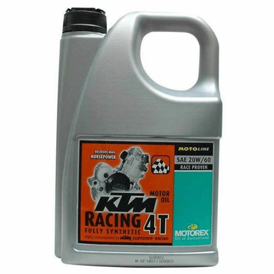 Pièces Quad & Motos - Lubrifiants et nettoyants - Huile moteur MOTOREX KTM Racing 4T - 20W60 4L