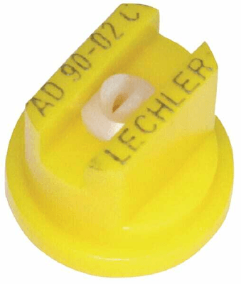 Pièces agricoles - Pièce Pulvérisateur - Buse à jet plat AD 90° 02 jaune céramique Lechler