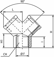 Pièces agricoles - Pièce pneumatique - Pièce en Y